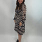 Midikleid Ethno schwarz, Gr. 34-40