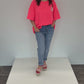 Shirt "Crème de la Crème" neonpink, Gr. 38-44