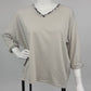 V-Neck Shirt Leo beige, Gr. 36-42