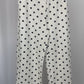 Trendige Barrel Hose Polka Dots weiß/schwarz, Gr. 38-44
