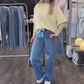 Wide Leg Jeans MBJ mit Tunnelzug, Gr. 36-46