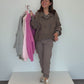 Strickjacke cappuccino, Gr. 38-44