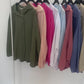 Musselin Oversize Bluse "Lina" hellblau, Gr. 38-44
