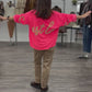 C'est la vie Sweatshirt neonpink, Gr. 34-42