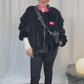Faux-Fur Jacke schwarz, Gr. 36-42
