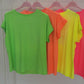 Neon Basic Shirt grün, Gr. 36-42