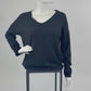 Pullover V-Ausschnitt schwarz, Gr. 38-46