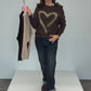Pullover Heart bordeaux, Gr. 34-40
