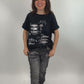 Shirt "Bon Journey" schwarz, Gr. 36-42