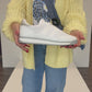 Mesh Sneaker mit silbernem Glitzer-Einsatz, Gr. 36-42