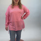 Pullover Cut-out Arm pink, Gr. 40-46