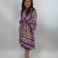 Midikleid Ethno lila, Gr. 34-40