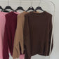 ALVA  Alpaka Pullover schokobraun, Gr. 34-38