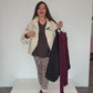 Leggins Wild Berry Leo bordeux/schwarz, Gr. 36-42