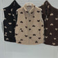 Kuschelweste "Teddy Love" beige/braun, Gr. 36-40