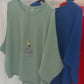 Sommerbluse mint (mit Kette), Gr. 36-44