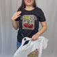 T-Shirt „Cherry Leo“ mit Glitzer und Perlen weiß, Gr. 36-40