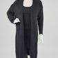 Strickcardigan lang schwarz, Gr. 36-42
