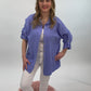 Musselinbluse lavendel, Gr. 36-44