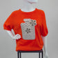 Strickshirt neonorange, Gr. 34-40