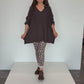 Pullover Mila V-Ausschnitt schokobraun, Gr. 38-46