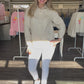 Damen Bluse in beige, Gr. 34-44