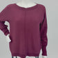 Feinstrickpullover mit Ziernaht bordeaux, Gr. 36-42