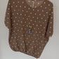 Blusenshirt mit Polka-Dots sandtaupe, Gr. 36-42