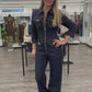 Jumpsuit dunkelblau, Gr. 38-46