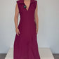 Bordeaux Chic Kleid, Gr. 36-38