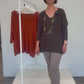 Pullover Mila V-Ausschnitt gelb, Gr. 38-46