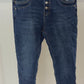 Karostar Button Jeans – Dark Blue, Gr. 36-44