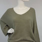 Strickpullover oliv, Gr. 36-42