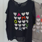 Shirt Love Loop schwarz, Gr. 36-42