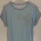 Shirt "Blütenzauber" hellblau, Gr. 36-42