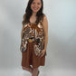 Sommertop braun/beige, Gr. 34-40