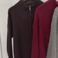 Strickjacke Stehkragen bordeaux, Gr. 34-40