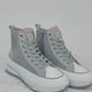 Stylische High-Top Sneaker mit Chunky-Sohle & rosa Akzenten
