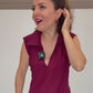 Rosalie Blütencreolen Rot