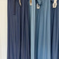 Stoffhose mit Bindegürtel hellblau, Gr. 36-42