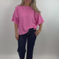 Pullover kurzarm pink, Gr. 36-44