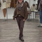 Loop-Tuch „Leo Hearts“ taupe