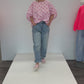 Bluse mit Punkten rosa, Gr. 38-44