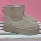 Plateau-Boot beige, Gr. 36-41