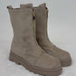 Boots Wildlederoptik taupe, Gr. 36-41