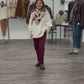 Kuschliger Kapuzen Pullover creme, Gr. 36-42
