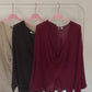 Strick-Wickelpullover schokobraun, Gr. 34-42