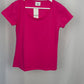 Basic T-Shirt Rundhalsausschnitt pink, Gr. 34-42