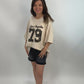 Oversize-Shirt "Los Angeles" beige, Gr. 38-44
