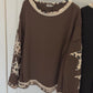 Leo Star Statement Pullover schwarz, Gr. 38-44
